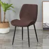 Funda de Cojín para Silla de Comedor Curva Escandinava Respaldo Semicircular Integrado Universal para Hogar Restaurante Elástica
