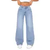 Yuyuan Venta al por mayor transfronteriza europea y americana Estilo retro americano de chica popular cintura alta adelgazantes holgados moda casual versátil pantalones de mujer