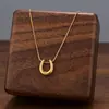 Comercio Exterior de Amazon Venta Caliente Collar de Acero de Titanio Temperamento Femenino Circonita Microincrustada Personalidad Cadena para Clavícula de Alto Sentido Colección Joyería