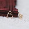 Yiwu rayo dorado color cobre chapado en oro DIY tamaño pequeño hebilla de melón guirnaldas todo jade hebilla de collar accesorios de joyería B3284