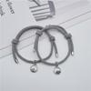 Pulseras de Pareja Votos de Amor Transfronterizos con Imanes que se Atraen Mutuamente, Amor Verdadero y Compromiso, un Par de Pulseras Tejidas Hechas a Mano para Hombres y Mujeres