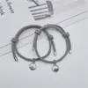Pulseira de Casal Votos de Montanha e Mar Transfronteiriça Ímã Atrai Amor Verdadeiro e um Par de Pulseiras de Corrente Tecidas à Mão para Homem e Mulher