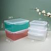 Caja de Plástico Sellada Caja de Almacenamiento de Grado Alimenticio Caja de Conservación de Frutas y Verduras para Refrigerador de Cocina Doméstica Lonchera Caja Transparente