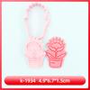 Moldes para Galletas Serie Plantas Carnívoras, Moldes para Galletas de Dibujos Animados 3D de Planta Carnívora, Galletas Impresas de Simulación de Arcilla DIY
