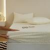 Terciopelo tallado 230g terciopelo de leche de alta gama otoño e invierno pieza única gorro de cama cálido felpa colcha protector de colchón ins