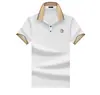 Moda casual de verão 2024 camisa polo moda transfronteiriça preto e branco popular entre os jovens manga curta padrão masculino