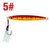 Placa de hierro para pesca en el mar de movimiento lento, 14 g-100 g, placa de hierro biónica de metal para peces, cebo para barcos Luya, venta al por mayor transfronteriza