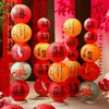 Boda Linterna Roja Grande Palabra Feliz Colgante de Árbol de Boda Palabra Feliz China Accesorios para Fotos de Novia Decoración de Habitación de Boda