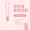 Cordón para Teléfono Móvil Original Correa de Muñeca Corta de Silicona Conejito Rosa Morado Lindo Colgante de Cámara CCD Cadena para Unidad USB Llave Auriculares Adorno