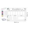 TYU501 Calendario Pizarra Colgante Transfronterizo Planificador Semanal Pizarra de Mensajes Borrable Tablero Acrílico Decorativo Colgante