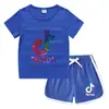 Camiseta de cuello redondo para niños, pantalones cortos, camiseta informal coreana, conjunto de camiseta interior absorbente de sudor, de caramelo, de verano 2023