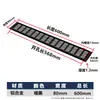 Orificio de Ventilación Disipación de Calor Negro Plateado Gabinete para Zapatos Rectangular Malla Transpirable Gabinete de Ventilación Armario de Vestir Aleación de Aluminio Malla Transpirable
