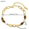Pulseira Olho de Tigre Maillard de Novo Explosivo de Luxo Leve Nicho Senso Sênior Pulseira de Aço Titânio Açúcar para Mulheres Sêniores