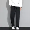 Calça Jogger Masculina Outono Novo Estilo Masculina Solta Reta Casual Solta Versátil Juventude Caimento Perna Larga Calça Longa