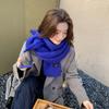Venta de liquidación: Bufanda de Lana Tejida Nueva Otoño/Invierno para Mujer, Estilo Coreano, Versátil, Calentador de Cuello Cálido para Estudiantes, Chal para Mujer