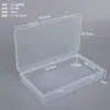 Caja de embalaje rectangular de plástico transparente, caja de exhibición de herramientas de ferretería, caja de embalaje para artículos pequeños, caja de almacenamiento de cuentas y botones