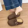Nuevas Pantuflas de Mocasín para Mujer 2026 para Primavera y Otoño, que Aumentan la Altura, Versátiles, Estilo Boken, Moda, de Suela Gruesa, Cerradas, para Mujeres Bajitas