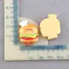 Funda para Teléfono Móvil Joyería Material de Resina Hecho a Mano Venta al por Mayor Parche de Hamburguesa Pegamento en Crema Accesorios para el Cabello DIY Parche de Papelería Papas Fritas
