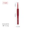 Ganchillo de mango suave TPR 2.0-6mm nuevo mango rojo transfronterizo ganchillo al por mayor 9 ganchos Herramientas de tejido al por mayor