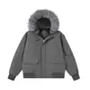 Abrigo de algodón con capucha, ropa de trabajo Zuishandiao, chaqueta de algodón con cuello de pelo, parka moderna estilo americano, chaqueta de invierno gruesa y cálida para hombre