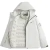Jaqueta corta-vento externa estilo camelo feminina três em um à prova d'água vestuário de montanhismo roupas de trabalho masculinas impressão