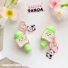 Nuevo Llavero de Micrófono Flor de Cerezo Panda Colgante para Bolso Divertido Mini Grabación de Sonido Micrófono Pequeño Suministro