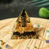 Venta Caliente Transfronteriza de Amazon Pirámide de Grava de Cristal Decoración del Hogar Artesanías de Resina Epoxi Adornos de Escritorio