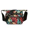 2024 Nueva Bolsa de Tela de Flores Cruzada para Mujer Bolsa de Tela de Nailon Ligera Simple para Mujer Bolsa de Hombro Bajo el Brazo Casual para Madre