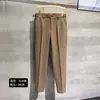 Pantalones Nuevos de Otoño e Invierno Enbu para Hombre Casual de Negocios Pantalones de Vestir Rectos de Corte Delgado Pantalones Juveniles Versátiles de Color Sólido