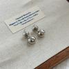 Brincos de Ervilha Estilo Metal Feminino Luxo Leve Design de Nicho High-end All-match Exquisite Brincos Pendentes All-match Earrings