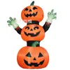 Nuevos accesorios de diseño de lugar de Halloween para exteriores, decoración de patio, modelo de aire inflable de calabaza, fantasma, globo de fantasma