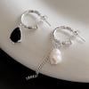 Pendientes de Lava Personalizados Estilo Coreano para Mujer, Moda Retro, Pendientes Geométricos de Gota de Agua, Tendencia de Pendientes Artísticos Ins