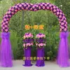 Arco de Flores de Seda Puerta de Flores Completa Puerta de Flores para Boda Evento de Celebración de Apertura de Tienda Nuevo Arco de Flores Soporte para Flores Accesorios de Flores para Boda