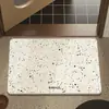 Alfombra Ovalada de Tierra de Diatomeas de Color Sólido Minimalista Moderna Alfombra de Baño Alfombrilla Absorbente para Pies Felpudo para Entrada