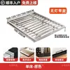 Cama flotante de arte en hierro, estructura de cama moderna minimalista, base de listones, adecuada para apartamentos de alquiler, uso doméstico, cama matrimonial, cama con estructura de acero flotante, engrosada