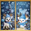 Pegatinas Navideñas Dibujos Animados Creativos Papá Noel Pegatinas para Vidrio Venta Caliente Transfronteriza Campanas Copos de Nieve Muñeco de Nieve Pegatinas Estáticas
