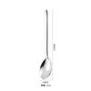 Cuchara de acero inoxidable 304 para uso público, cuchara para escurrir vajilla, cuchara para sopa, cuchara grande para servir platos, cuchara para olla caliente de mango largo para el hogar