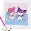 Nuevo Pintura de Diamantes Sanrio Creativo Infantil DIY Enmarcado Pegatina de Diamantes Completos Dibujos Animados Juguetes Educativos Venta al por Mayor