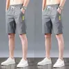 Pantalones Cortos de Seda Helada de Verano para Hombre Ultra Delgados Transpirables Casuales Ropa Exterior Pantalones de Cinco Puntos Holgados Secado Rápido Deportivos Pantalones de Aire Acondicionado