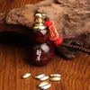 La Calabaza de Tesoro Fortuna Morada Está Llegando: Llavero de Coche, Adorno de Bolsa de Siete Granos de Arroz, Riqueza Llegando de Todas las Direcciones