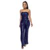 Ropa de Mujer de Comercio Exterior Jumpsuit sin Mangas con Lentejuelas y Espalda Descubierta con Cinta Top Tubo Transfronterizo Sexy Jumpsuit Ropa de Mujer al por Mayor