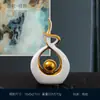Adornos modernos de cerámica de lujo ligero para sala de estar, recibidor, mueble de TV, escritorio de oficina creativo, mueble de vino, decoraciones para inauguración de casa