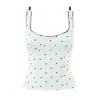 Para Comercio Exterior Europeo y Americano Transfronterizo Ropa de Mujer Aliexpress Más Vendido Verano Sexy Versátil Ajustado Lunares Camisola