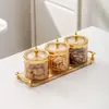 Juego de caja de condimentos para cocina, tarro de sal para el hogar, sellado a prueba de humedad, combinación de sub-botellas de condimentos, caja de almacenamiento especial para condimentos