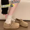Zapatos Birkenstock de Piel de Vaca Ultra Suaves con Suela Gruesa para Aumentar la Altura para Mujer, Nuevo Modelo 2026, Adecuados para Combinar con Faldas, Mocasines sin Cordones