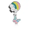 Venta Caliente Transfronteriza Cuentas de Agujero Grande de Flores Pulsera Colorida con Aceite Goteando Accesorios con Cuentas Joyería Hecha a Mano DIY para Mujeres Accesorios al por Mayor