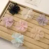 Versión coreana de exquisita atmósfera organza borde quemado florcitas cosidas a mano DIY accesorios para el cabello hechos a mano zapatos y calcetines accesorios de ropa
