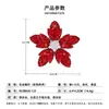 Diseño Original, Lujo Ligero y Sensación de Alta Gama, Broche de Flor Tricolor, Aleación de Cobre Incrustada con Circonita, Accesorio para Saco de Traje, Pin para Mujer