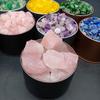 Fragmentos de cristal, piedras de cristal en bruto, piedras difusoras de cristal, velas aromáticas, piedras de cristal, abastecimiento de comercio electrónico de comercio exterior, piedras de cristal