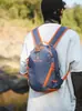 Mochila de Color Block de Tendencia Transfronteriza de Alto Valor Estético para Viajes Cortos, Gran Capacidad, Ligera para Senderismo al Aire Libre
